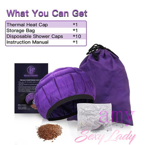 Gorro Térmico para el Cabello Beauty Solon, Reutilizable, para Acondicionamiento Profundo, Apto para Microondas - Product Image 5
