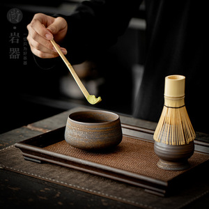 Ensemble de bols à matcha Shangyan en grès, accessoires durables pour la cérémonie du thé, origine Dehua, collection Printemps 2026 - Product Image 1