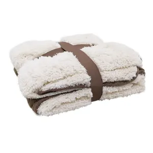 Huanyang — couverture en peluche pour chien, tapis molletonné à double usage, doux et chauffant, adapté aux petits chiens, animaux de compagnie