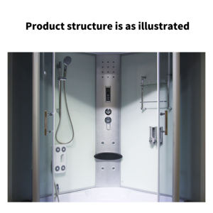 Cabine de Chuveiro a Vapor YITE com Porta de Correr em Vidro Temperado de Nível Comercial, Sistema de Sauna de Luxo para Banheiro de Hotel - Product Image 3