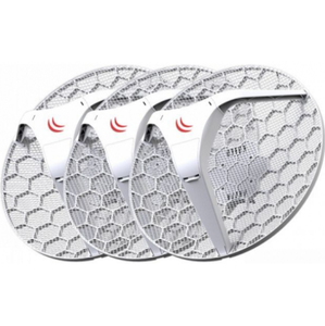 MikroTik LHG 5 RBLHG-5nD-<span class=keywords><strong>3</strong></span> 5.8G 24.5dbi נקודה לנקודה למרחקים ארוכים 100M אלחוטי גשר (שלוש חבילות) - Product Image 1