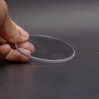 Dessous de verre rond en acrylique, feuille de verre organique, coupe circulaire, disque en plastique transparent plat, cercle de lucite