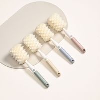 Éponge durable multifonctionnelle pour le nettoyage des biberons, ensemble de brosses à tétines à poignée droite, conception insérable par carte, éponge à main