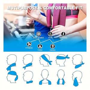 Serviette de sport rafraîchissante en microfibre PVA personnalisée 30*100cm pour toutes les saisons - été, hiver, printemps, automne avec logo personnalisé - Product Image 6