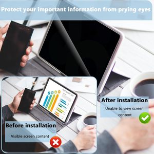 Nouveau Protecteur d'écran en Verre Trempé Confidentialité 9H Anti-rayures 2.5D à Colle Intégrale Premium pour <span class=keywords><strong>iPad</strong></span> 2026, compatible <span class=keywords><strong>iPad</strong></span> Pro 11e génération, Air 11, 13, Mini 7 - Product Image 4