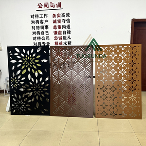 Portails doubles en aluminium découpés au laser, design de clôture métallique pour <span class=keywords><strong>maison</strong></span> - Product Image 2
