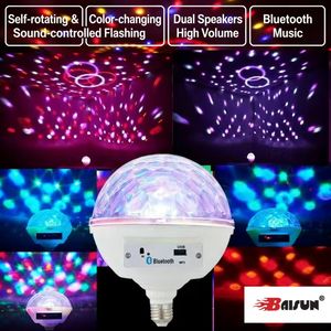 Bola <span class=keywords><strong>de</strong></span> Luz LED RGB USB Grande, Bola <span class=keywords><strong>de</strong></span> Discoteca con Cambio <span class=keywords><strong>de</strong></span> Color, Bombilla LED con Control por Voz Bluetooth para DJ, Escenario, Club, KTV - Product Image 6
