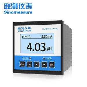 เครื่องวัดค่า pH อุตสาหกรรม Sinomeasure จอแสดงผลดิจิตอล ช่วงค่า pH 0-14 หัววัดเปลี่ยนได้ พร้อมตัวควบคุม - Product Image 1