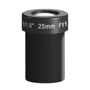 10MP 해상도 0.20% 왜곡 100mm MOD F11 2/2.3 "이미지 크기 25mm 초점 거리 M12 인터페이스 머신 비전 렌즈