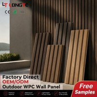 Revêtement extérieur de maison, panneau mural en composite bois-plastique, bardage extérieur imperméable, résistant aux UV, panneau de façade de bâtiment