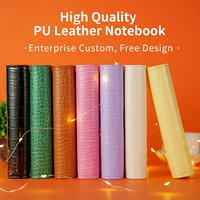 Hardcover A5 Kulit Buaya Perencana Notebook Jurnal A6 Buaya Cincin Binder