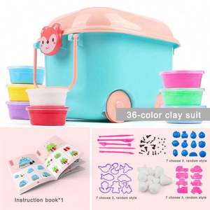 Ultra <b>Light</b> Clay 24 Color Set Safe Non-toxic Plasticine Color Girl <b>Space</b> Children's Toy Clay - Product Image 3