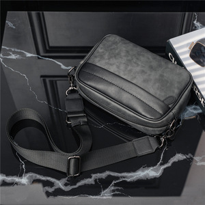 Sac à bandoulière carré personnalisé unisexe, besace tendance de bonne qualité, à fermeture éclair, nouvelle collection <span class=keywords><strong>2022</strong></span> - Product Image 4