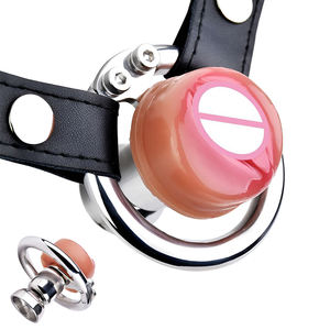 FRRK 2024 nuevo estilo en forma de vagina jaula de castidad Sissy I jaula de castidad CBT juego de acero inoxidable hombre jaula para evitar la masturbación pene - Product Image 1