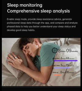 Gesundheit Smart Ring Android & IOS Fitness Tracker mit Blutdruck EKG Herzfrequenz Schlaf monitor Stahl gehäuse Fernbedienung - Product Image 6