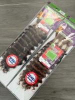 4x Extensions de cheveux synthétiques haute température à trame unique de 20 pouces pour tressage, tresses au crochet style bohème, ondulations profondes, bouclées en vrac, ondulées effet mouillé, Yaki