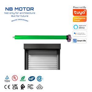 Moteur tubulaire NB MOTOR OEM, couple de 140 Nm, 59 mm, modèle manuel avec télécommande 433 MHz pour rideaux, volets roulants, portes de <span class=keywords><strong>garage</strong></span> - Product Image 2