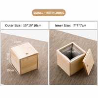Boîte cadeau en bois de pin avec logo personnalisé, couvercle coulissant rectangulaire, emballage vide, boîte de rangement pour thé, articles Jian, huiles essentielles, avec mousse