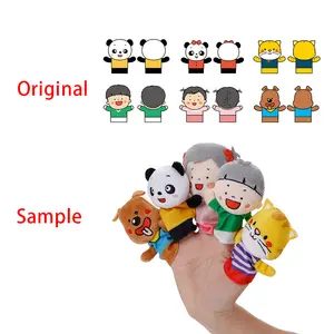 Hot Sell High Quality Plush Toy Hand Puppet Puppets African Boy Series Educational Hand Puppet