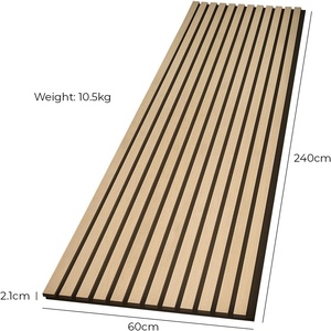 240 di quercia naturale X 60 <span class=keywords><strong>cm</strong></span> 35mm MDF lamelle Decorative e fonoassorbenti <span class=keywords><strong>legno</strong></span> lamelle pannelli acustici per parete interna e soffitto - Product Image 4