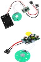 Puce sonore musicale enregistrable sur mesure à bouton-poussoir, activation vocale, durée 30 secondes, MP3/MAV pour cartes de vœux - Vente en gros