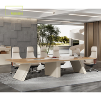 Table de formation moderne de grande taille pour employés, table de conférence de bureau et combinaison de chaises, table de réunion