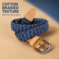 Ceinture de golf classique tressée extensible, style décontracté