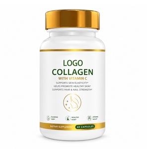 Capsules de collagène marin OME pour adultes, blanchiment de la peau, vitamine C, complément anti-âge, soutien immunitaire, antioxydant certifié, 60 gélules - Product Image 1