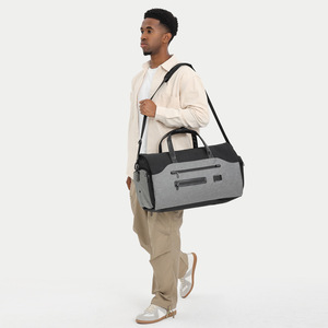 Bolsa de Gimnasio Oxford Impermeable para Hombre, Bolsa de Viaje Multifuncional, Bolsa de Mano para Fin de Semana, Bolsa de Viaje Corta para Negocios, Bolsa de Hombro - Product Image 4