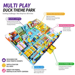 Château Gonflable Géant AirFunPro Personnalisable Thème Canard <span class=keywords><strong>Royal</strong></span> avec Toboggan et Équipement de Jeux pour Enfants, Parc d'Attractions avec Impression - Product Image 2