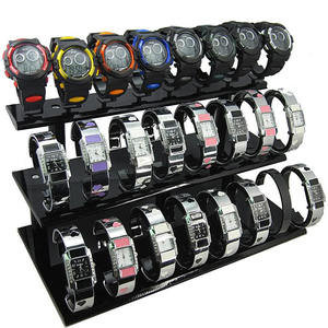 Espositore per orologio in acrilico trasparente e nero - Product Image 5