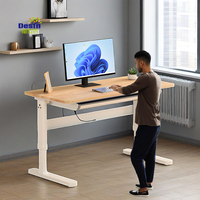 Bureau Informatique Ergonomique Moderne Xianghe Durable avec Réglage Manuel de la Hauteur, Bureau Debout, Table Ajustable
