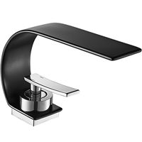 Ensemble de robinet de douche noir en acier inoxydable moderne personnalisable cascade évier robinet d'eau chaude filtre à eau robinets chauffants en céramique