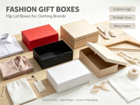 Magnetische Faltbare Starre Geschenkboxen mit Griff für Kosmetik- und Kleidungsverpackungen