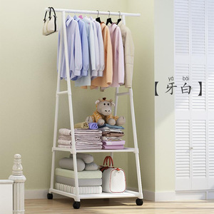 간단한 코트 랙 모바일 홈 침실 플로어 코트 디스플레이 랙 삼각형 옷 걸이 스탠드 - Product Image 3