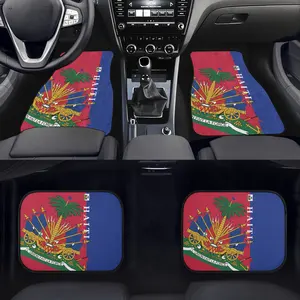 Alibaba Haïti Auto Accessoires 2022 Polyester Stof Auto Mat Anti Slip Rubber Rubber Auto Vloermatten Groothandel