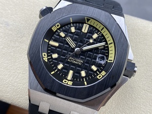 Reloj Mecánico de Lujo, Super Calidad, Resistente al Agua, 42mm, Fábrica ZF, Movimiento 4308, 15720, Audemars, Esfera Negra, Super Diver - Product Image 3