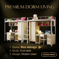 Meubles fer acier design moderne Vente d'usine Offre spéciale Lit et table réglables Combinaison pour chambre à coucher pour appartements