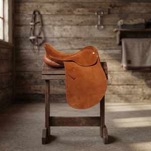 Selle de dressage polyvalente multicolore en cuir de qualité supérieure pour chevaux, équipement d'équitation anglais, confortable, durable, en plastique, vente en gros - Product Image 1
