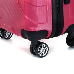 Maleta de gran capacidad de alta calidad de 20 24 28 pulgadas, juego de maletas con ruedas ABS, bolsa de equipaje de viaje con ruedas de 4*360 grados