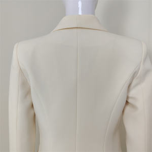 A5245 di Alta Qualità Doppio Petto Tasche del Cappotto di Modo Sottile Più Il Formato Delle Donne A Due Pezzi Abiti Con Il Rivestimento - Product Image 5