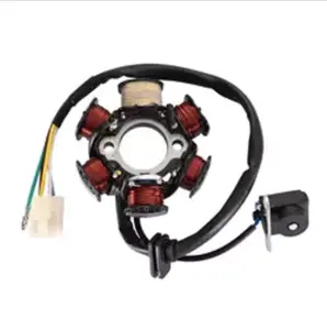 6 Pole Coil 5 Wires female Plug AC Half-Wave Ignition Magneto Replacement For GY6 50cc-125cc Engine ATV Quad Pocke