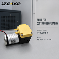Pompe à air à micro-diaphragme à haute pression négative pour la surveillance environnementale, faible bruit (45 dB), fonctionnement continu