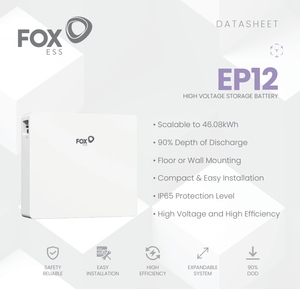 Batería de Almacenamiento Solar LiFePO4 FOX EP12 de 12 kWh para Sistemas de Energía Doméstica - Product Image 3