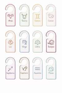 7 pièces de séparateurs de placard pour bébé, personnalisés avec les signes du zodiaque, pour vêtements de nouveau-né à 24 mois, organisateur de placard pour bébé - Product Image 3
