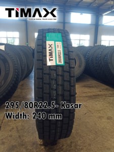 Pneu de camion Timax TBR 295/80r22.5 295 80 225 Lori Tayar Kasar Halus Remorque Drive 295/80/22.5 Vente en gros Bus Llantas Pneu - Product Image 3