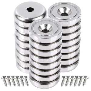 Aimants en pot N35 NdFeB fraisés de 32 mm, super puissants, aimants permanents, Imane D32x7.8mm, trou de 5.5mm, <span class=keywords><strong>aimant</strong></span> en pot en néodyme - Product Image 4