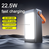 Nuevo banco de energía de alta capacidad 50000mAh batería de respaldo cargador portátil batería externa Powerbanks 50000 para teléfono de viaje al aire libre