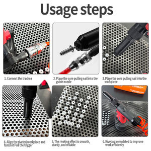 Pistola <span class=keywords><strong>Remachadora</strong></span> Neumática de Grado Industrial YS-4028, Herramienta Neumática <span class=keywords><strong>para</strong></span> Remaches Ciegos de 4.8 mm, <span class=keywords><strong>para</strong></span> Fijación Rápida y Segura, <span class=keywords><strong>Remachadora</strong></span> de Aire de Alta Potencia - Product Image 4