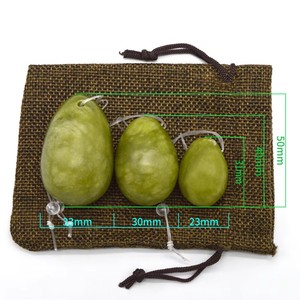 Offre Spéciale : Ensemble d'œufs de Yoni en Jade Xiuyan Naturel <span class=keywords><strong>pour</strong></span> le Bien-être Féminin – Oeuf de Cristal Authentique et Réutilisable <span class=keywords><strong>pour</strong></span> l'Exercice du Plancher Pelvien - Product Image 5
